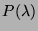 $P(\lambda)$