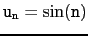 $ \tt u_n=\sin(n)$