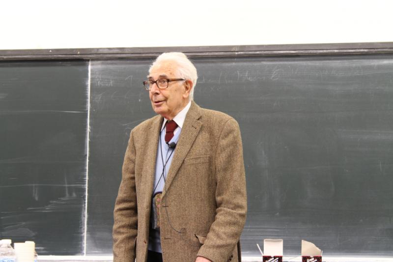 jean-Pierre kahane en 2016 pour les 50 ans de l'Institut Fourier